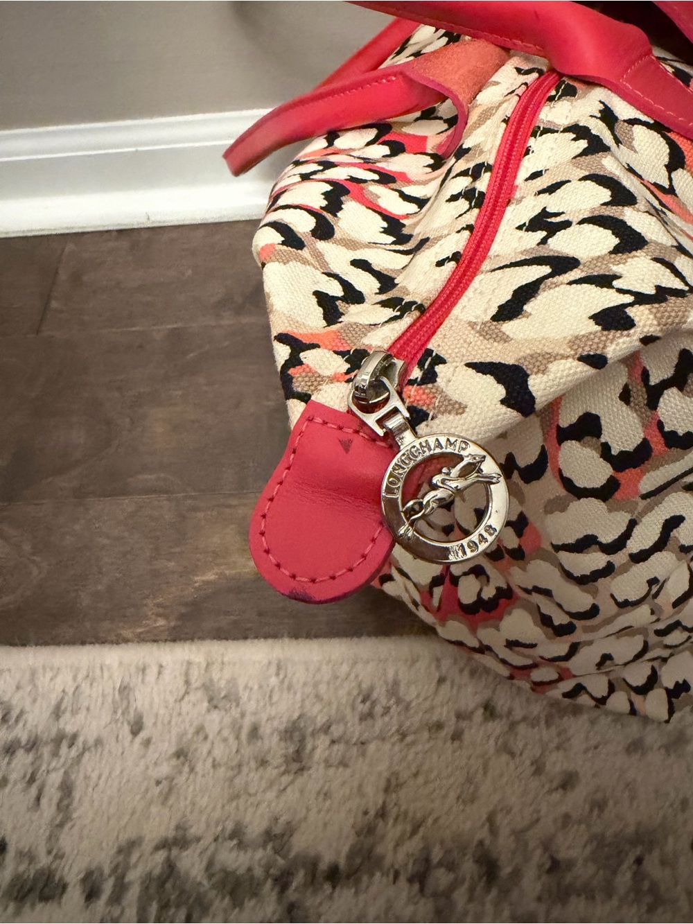 Longchamp rare Leopard-Pattern Tote - Picture 5 of 7